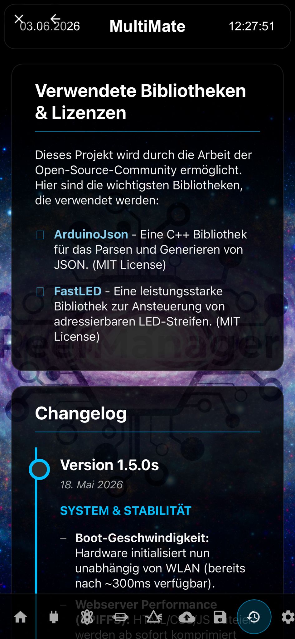 System Changelog