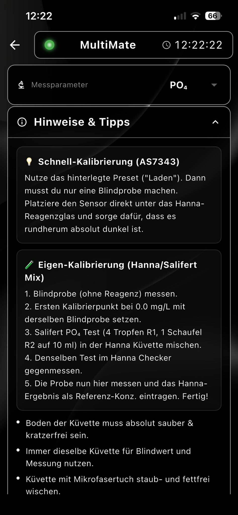 Photometer Messablauf