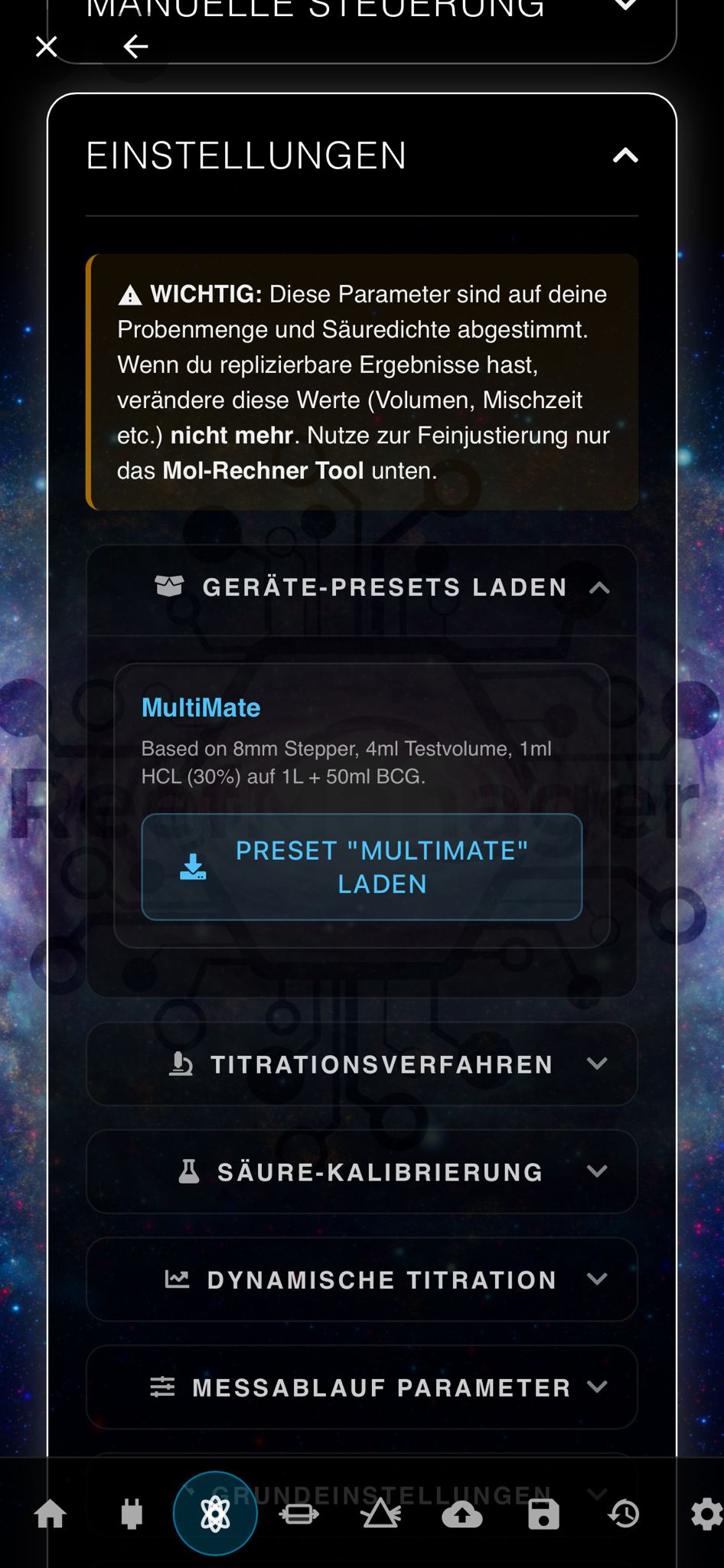 MultiMate Web Interface 8