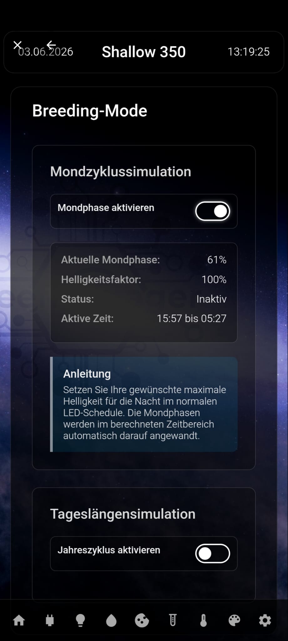 Web-Oberfläche Screenshot