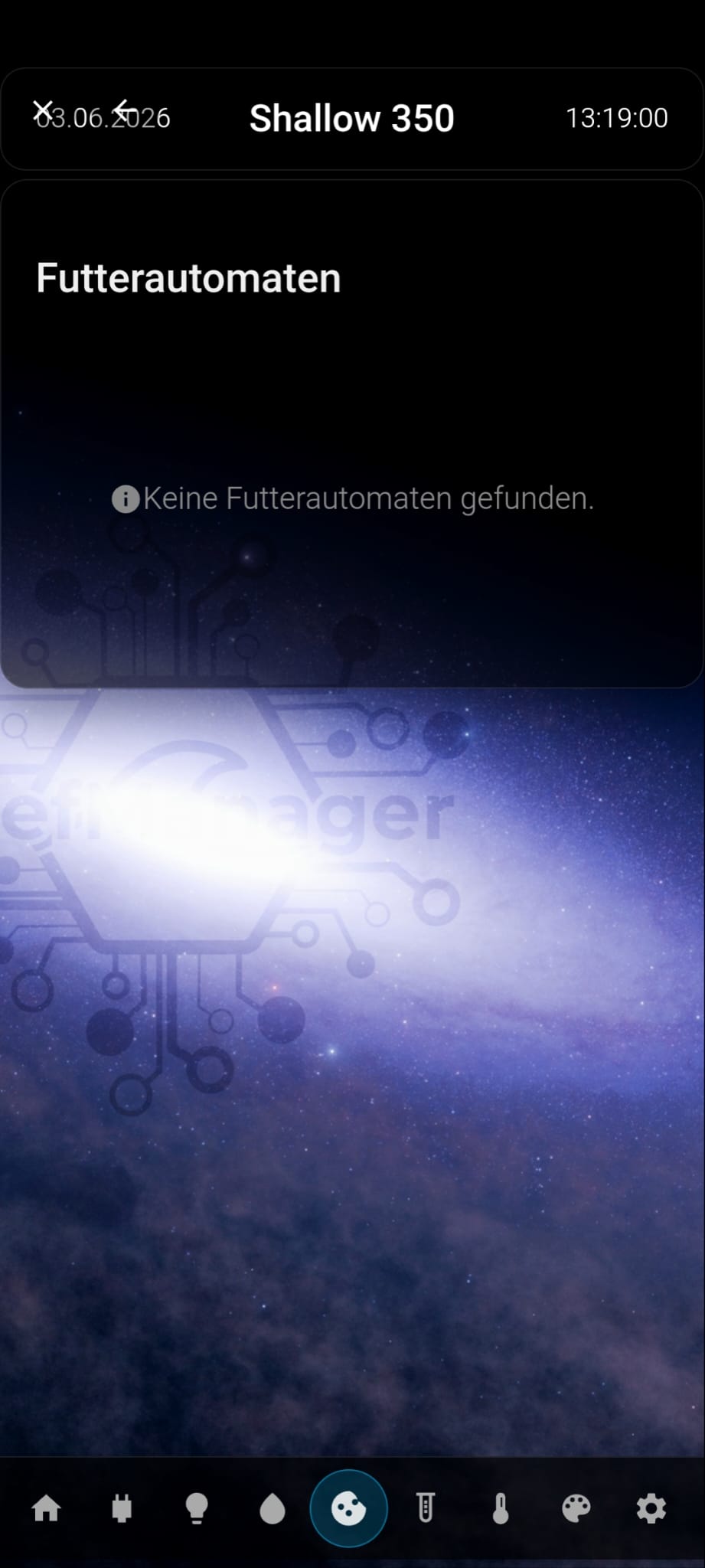 Web-Oberfläche Screenshot