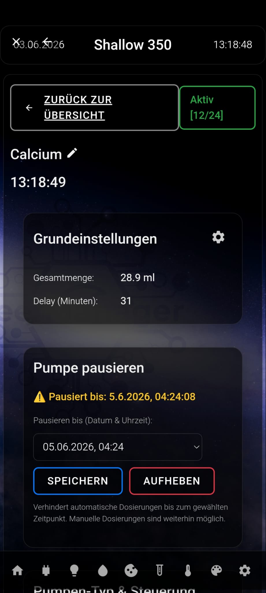 Web-Oberfläche Screenshot